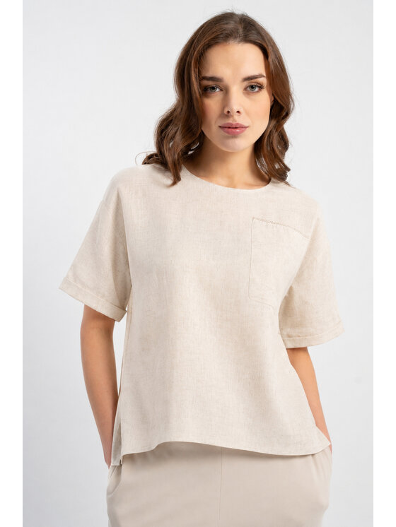 CLICK CLICK Halenka 10-6896 Světle béžová Comfortable Fit