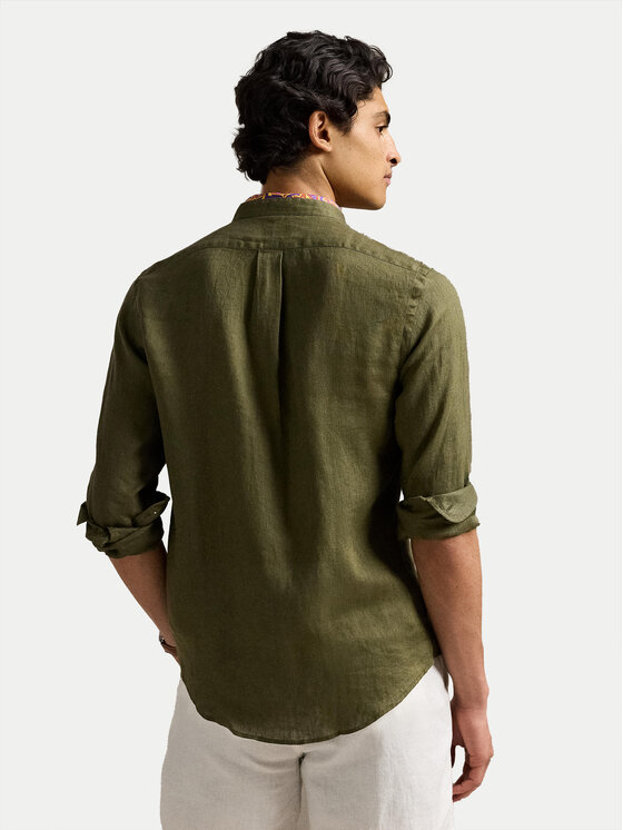 Polo Ralph Lauren Polo Ralph Lauren Cămașă 710968925003 Kaki Slim Fit