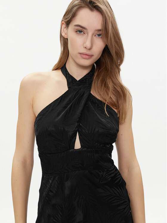 Guess Guess Abendkleid Sl Aubree W4GK60 WFDF0 Schwarz Regular Fit