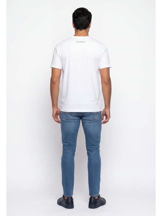 Pako Lorente Pako Lorente T-Shirt P0B2B-TT-001 Biały Regular Fit
