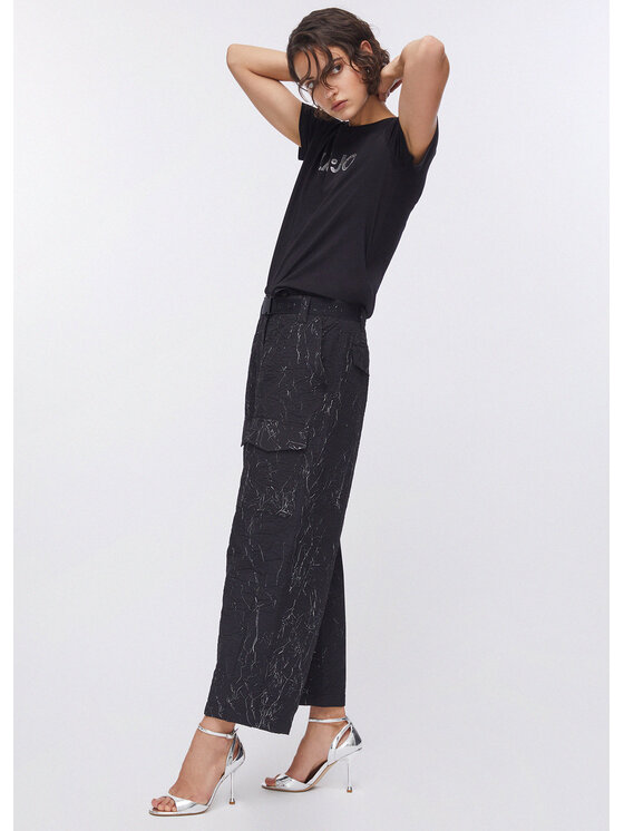 Liu Jo Liu Jo Spodnie materiałowe TA6179TS11822222 Czarny Regular Fit