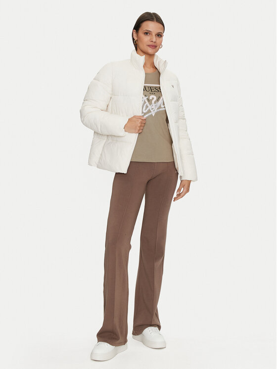 Guess Guess Pehelykabát New Claudia V4YL03 WFUD0 Fehér Regular Fit