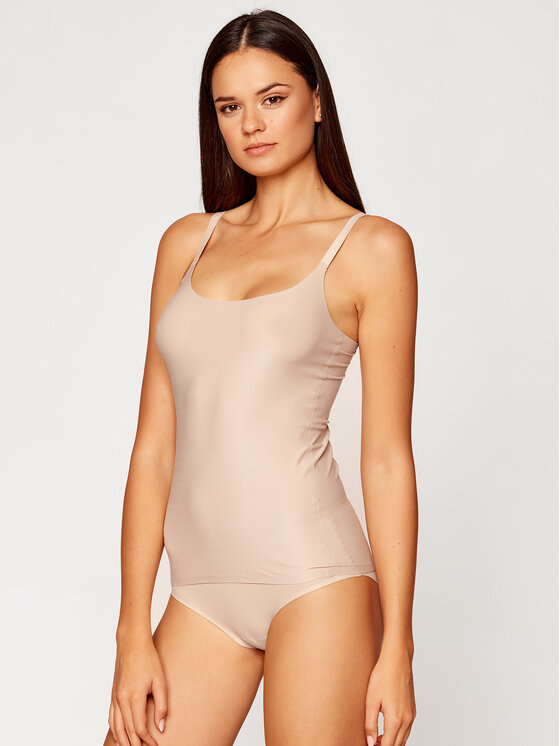 Chantelle Topiņš Soft Stretch C10620 Bēšs Slim Fit