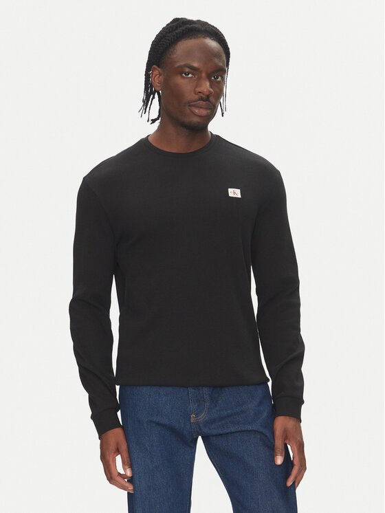 Calvin Klein Jeans Calvin Klein Jeans Longsleeve LV040EM217 Schwarz Regular Fit