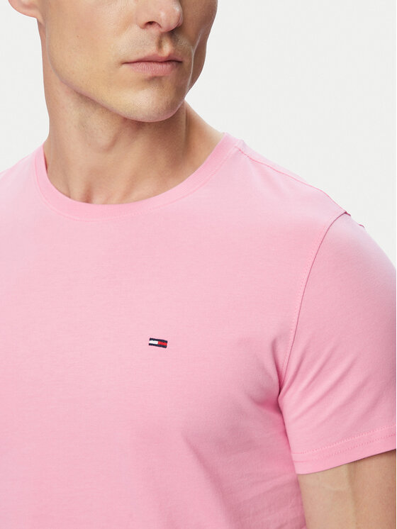 Tommy Jeans Tommy Jeans T-Shirt DM0DM04411 Hellrosa Slim Fit