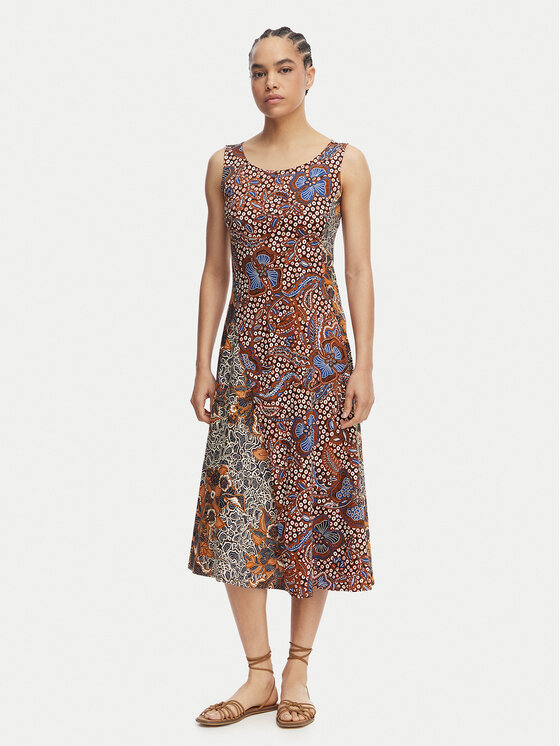 Weekend Max Mara Weekend Max Mara Poletna obleka Pausa 2615621082 Pisana Regular Fit