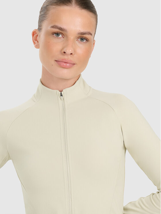 4F 4F Bluza MULTI ACTIVE Beżowy Slim Fit