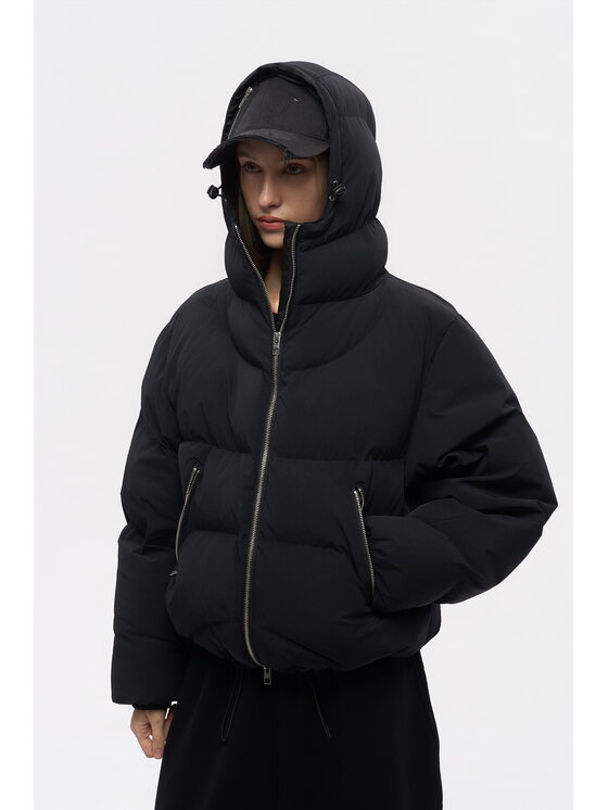 2005 2005 Kurtka puchowa Puffer Czarny Oversize