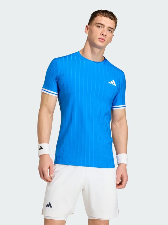 adidas adidas Koszulka techniczna 161708 Niebieski jasny Slim Fit