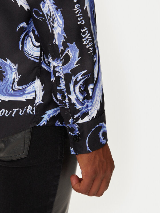 Versace Jeans Couture Versace Jeans Couture Košeľa 77GAL2R0 Čierna Regular Fit