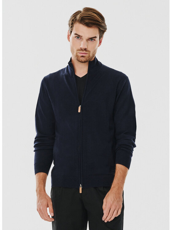Pako Lorente Pako Lorente Sweter P24WF-2X-016 Granatowy Classic Fit