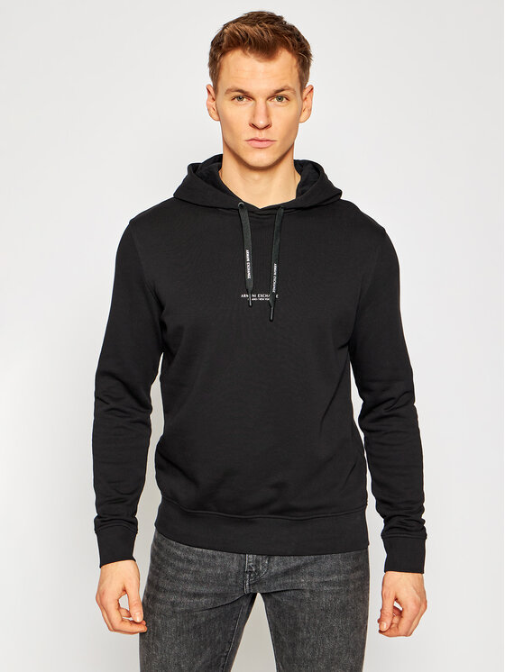 Armani Exchange Armani Exchange Mikina 8NZM94 ZJKRZ 1200 Černá Regular Fit