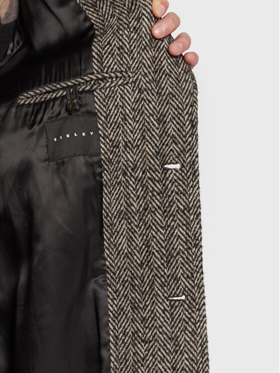 Sisley Sisley Prechodný kabát 27M9SN01D Sivá Regular Fit