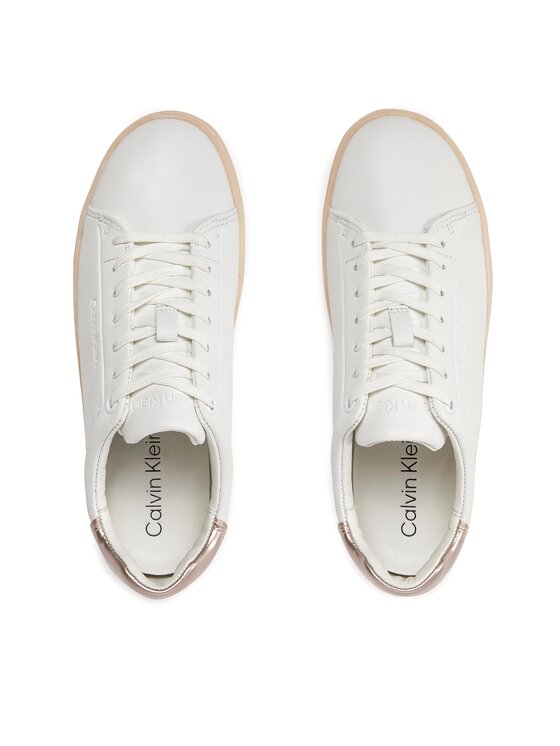 Calvin Klein Calvin Klein Tenisice Cupsole Lace Up Pearl HW0HW01897 Bijela