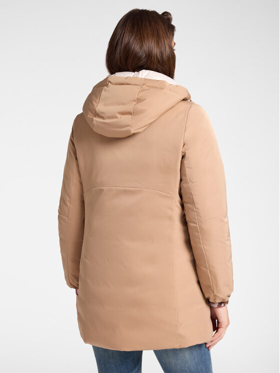 Elena Mirò Elena Mirò Giubbotto piumino F219P000147N012 Écru Regular Fit