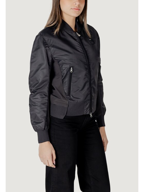 Blauer Blauer Μπουφάν δερμάτινο LAURIE Μαύρο Slim Fit