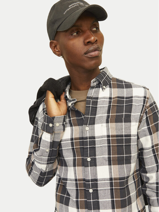 Jack & Jones Jack & Jones Koszula Blubrook 12260710 Brązowy Comfort Fit