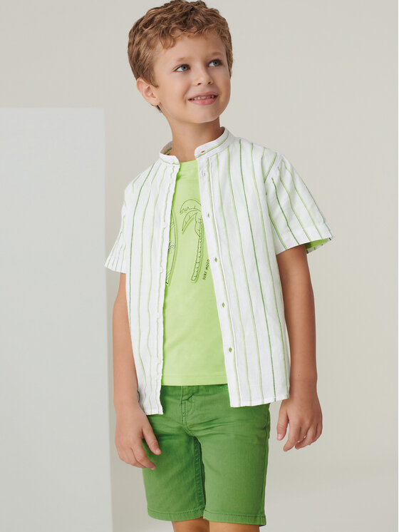 Mayoral Mayoral Шорти з тканини 3235 Зелений Regular Fit