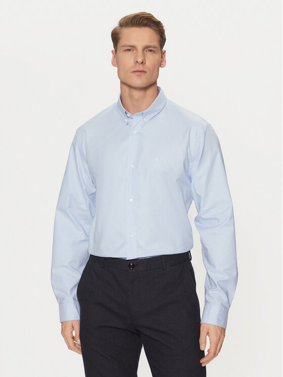 Calvin Klein Koszula K10K113614 Niebieski Regular Fit