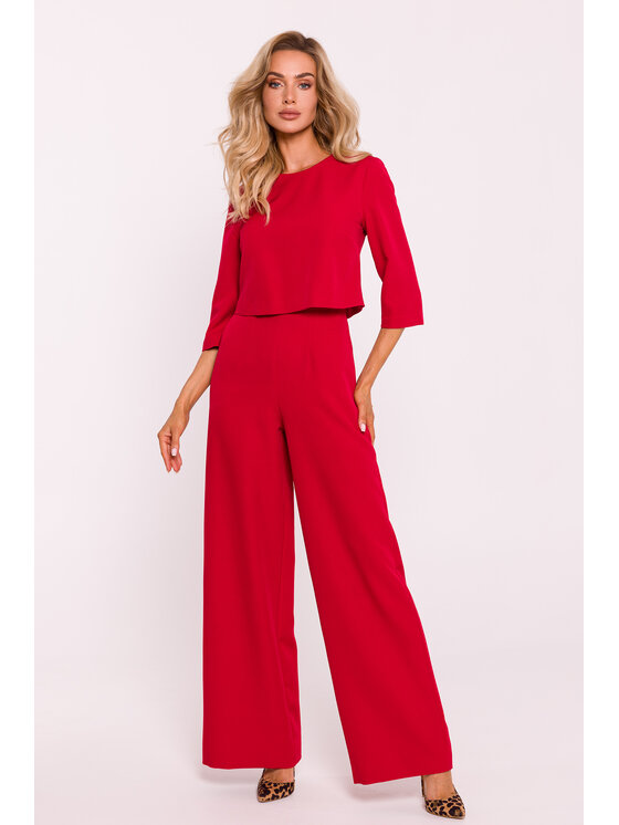 Made of Emotion Made of Emotion Jumpsuit M798 Rosso Active Fit
