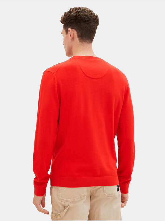 Tom Tailor Tom Tailor Džemper 1039810 Crvena Regular Fit
