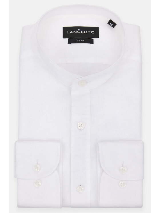 Lancerto Lancerto Koszula Racquel KO073123000020 Biały Slim Fit