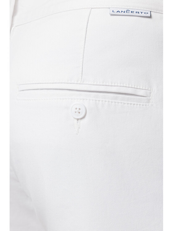 Lancerto Lancerto Szorty materiałowe Ibiza SZO082123000007 Biały Regular Fit