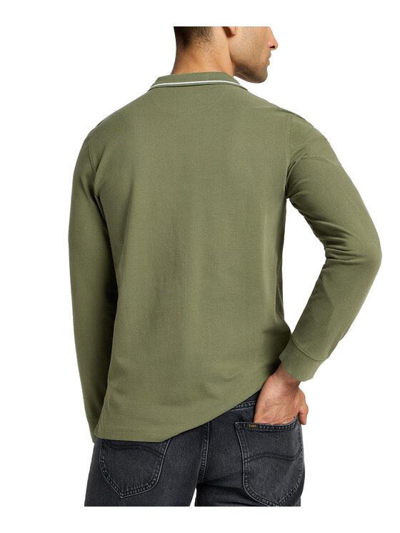 Lee Lee Polo 112355667 Zielony Regular Fit
