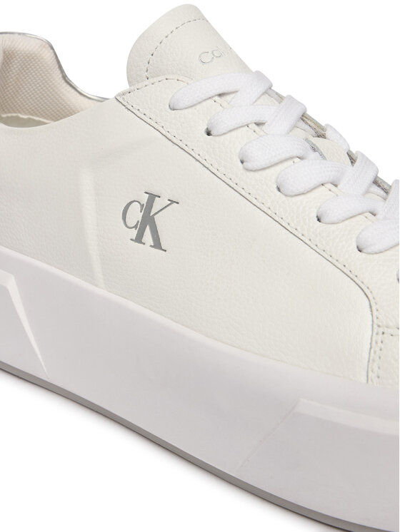 Calvin Klein Calvin Klein Sneakers Flatform Lace Up Lth Met YW0YW01929 Alb