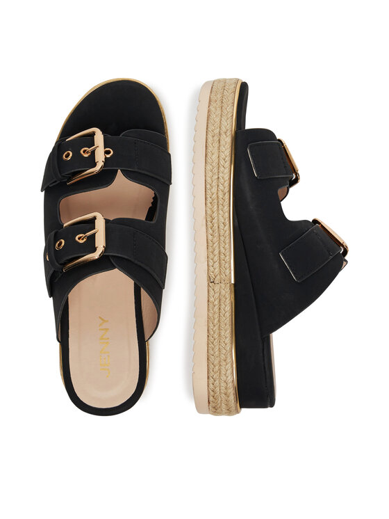JENNY JENNY Espadrile LB-P1434-YLD Črna