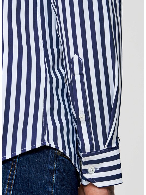 Pako Lorente Pako Lorente Koszula P26SF-1X-064 Granatowy Slim Fit