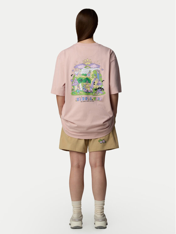 The North Face The North Face Póló Unisex Mountain Cleanup NF0A8C4D Rózsaszín Oversize