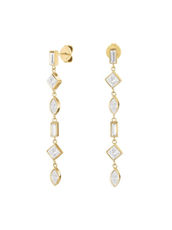 Rosefield Rosefield Kolczyki Playful Diamonds Złoty