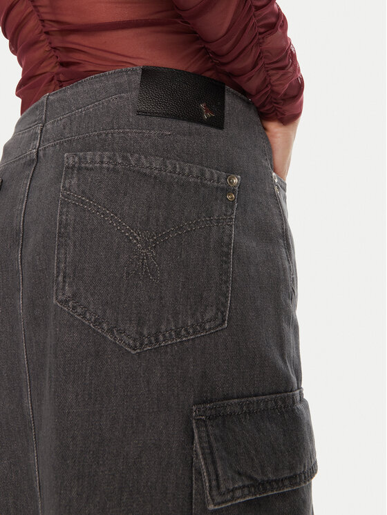 Patrizia Pepe Patrizia Pepe Farmer szoknya 8G0415/D080-S684 Szürke Regular Fit