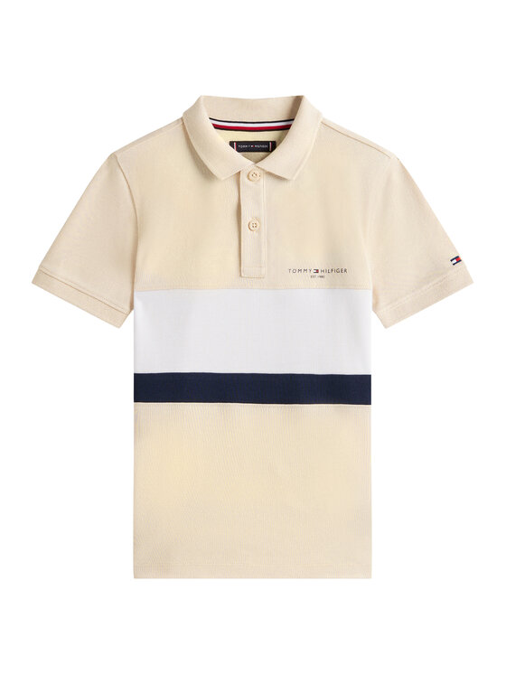Tommy Hilfiger Tommy Hilfiger Polo marškinėliai KB0KB10383 Smėlio Regular Fit