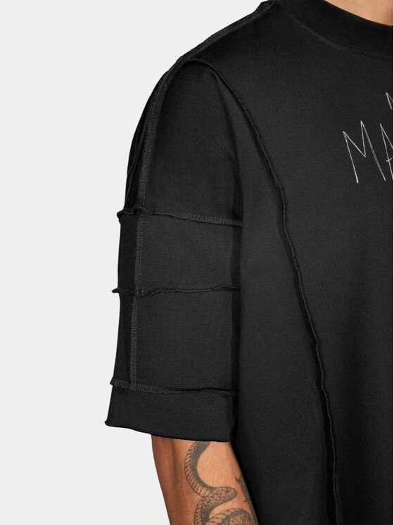 MADE BY SOCIETY MADE BY SOCIETY T-Shirt Silent Form - T17847 Czarny Basic Fit