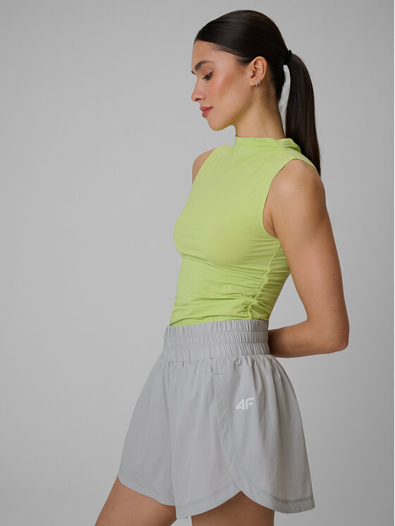 4F 4F Koszulka techniczna ATHLETIC ALLURE Zielony jasny Slim Fit
