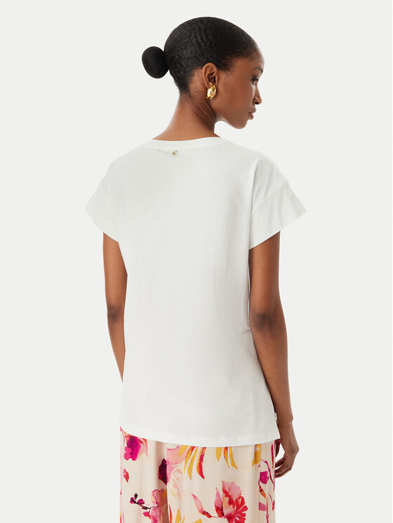 LOLA CASADEMUNT LOLA CASADEMUNT T-Shirt LS2615010 Biały Regular Fit