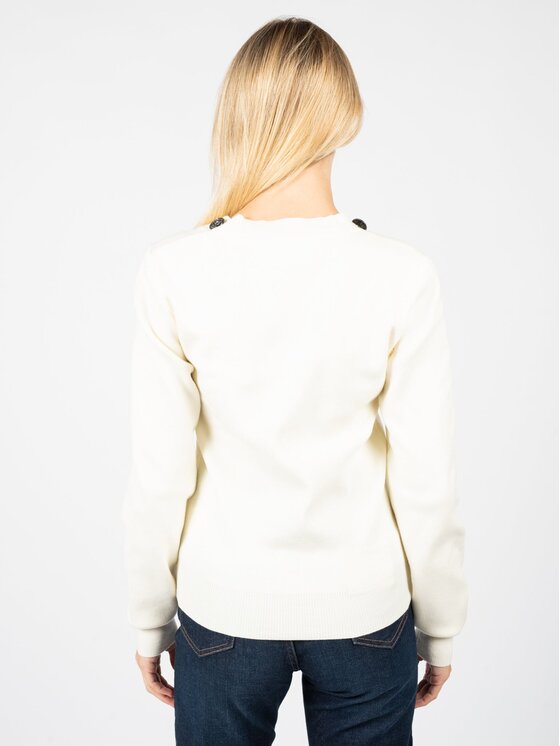 Silvian Heach Silvian Heach Sweter PGA22297MA Écru Slim Fit