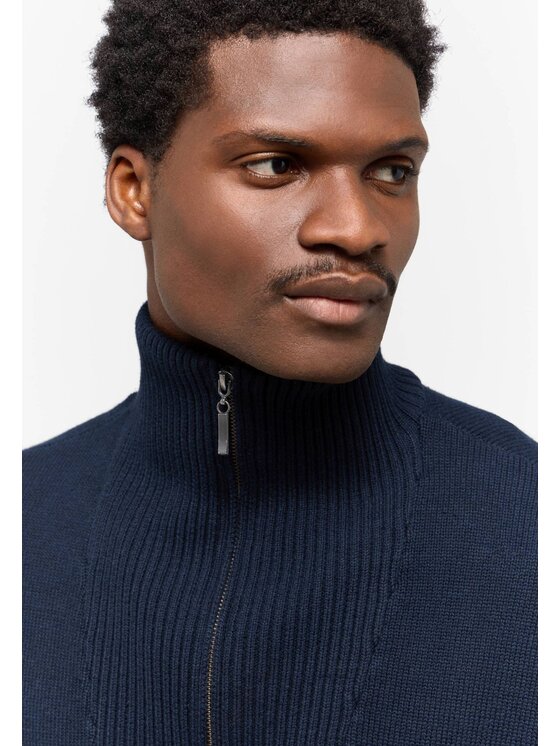 Mustang Mustang Sweter Eastvale Niebieski Regular Fit