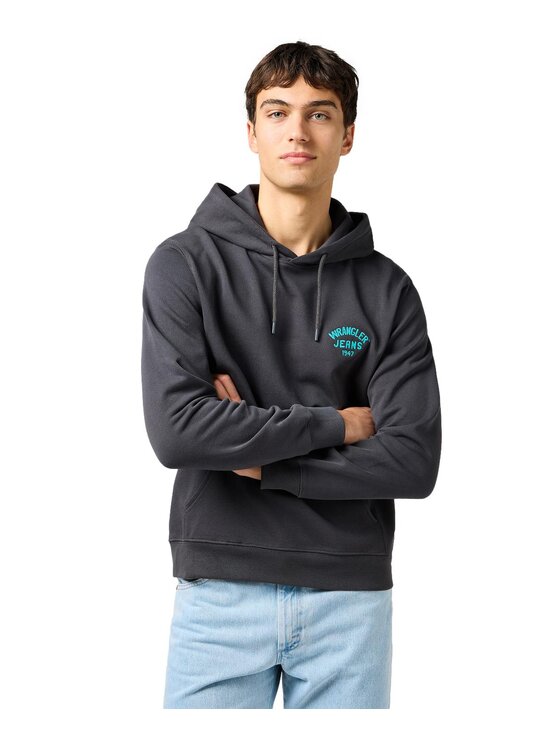 Wrangler Wrangler Bluza 112364094 Czarny Regular Fit