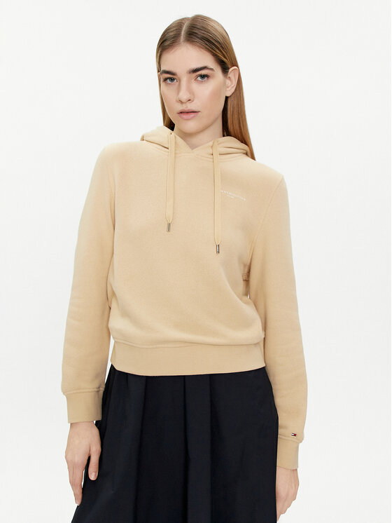 Tommy Hilfiger Tommy Hilfiger Pulóver 1985 WW0WW40274 Bézs Regular Fit
