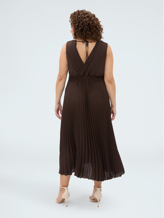 Fiorella Rubino Fiorella Rubino Abito da cocktail 7012T001853N032 Marrone A-Line Fit