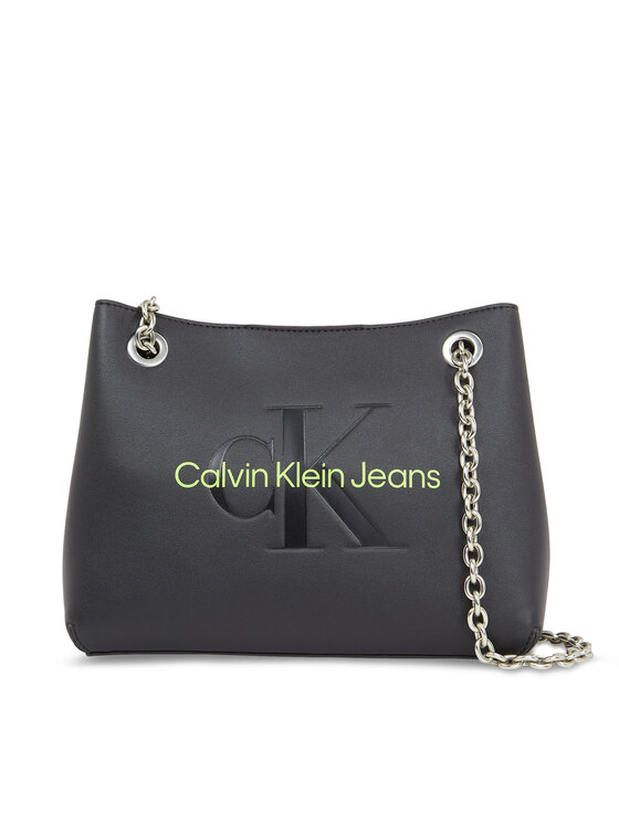 Geantă Calvin Klein Jeans Sculpted Shoulder Bag24 Mono K60K607831 Negru