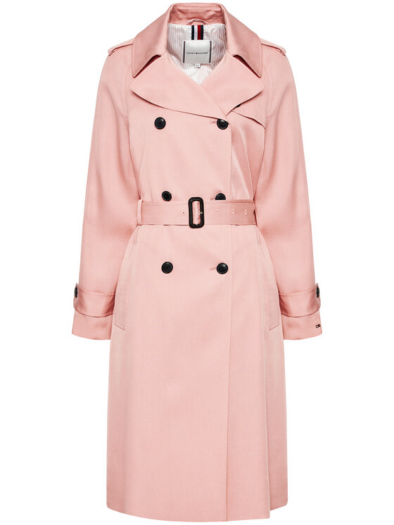 Tommy Hilfiger Tommy Hilfiger Trench Db Lyocell Fluid WW0WW30169 Rosa Regular Fit
