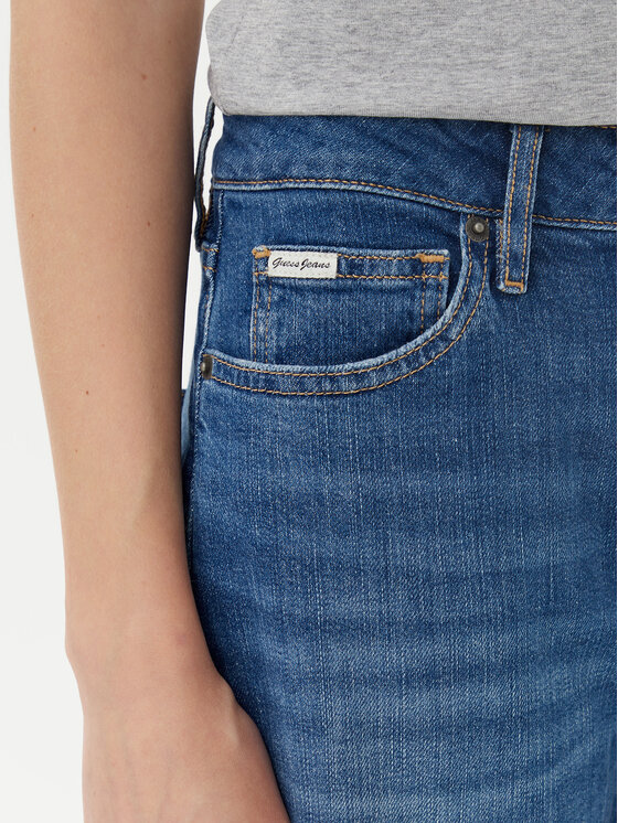 Guess Jeans Guess Jeans Blugi W5YA0O D0021 Albastru Wide Leg