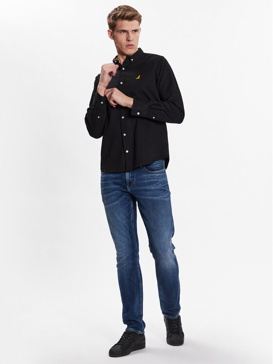 Camicia MSH-69GRAYD Nero Regular Fit