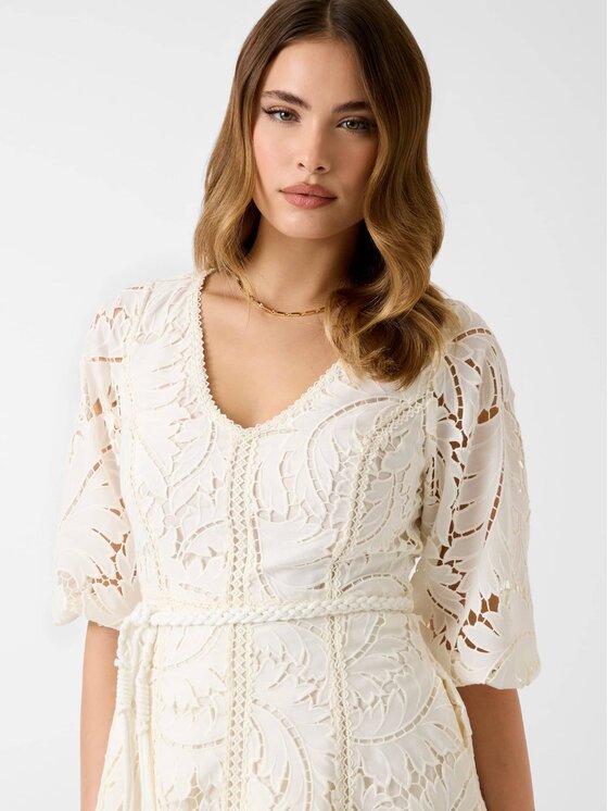 Guess Guess Haljina za svaki dan 181239 Bijela Classic Fit