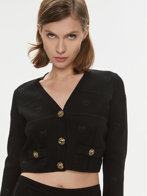 PINKO Pinko Ζακέτα Dinaro 101887 A16F Μαύρο Regular Fit