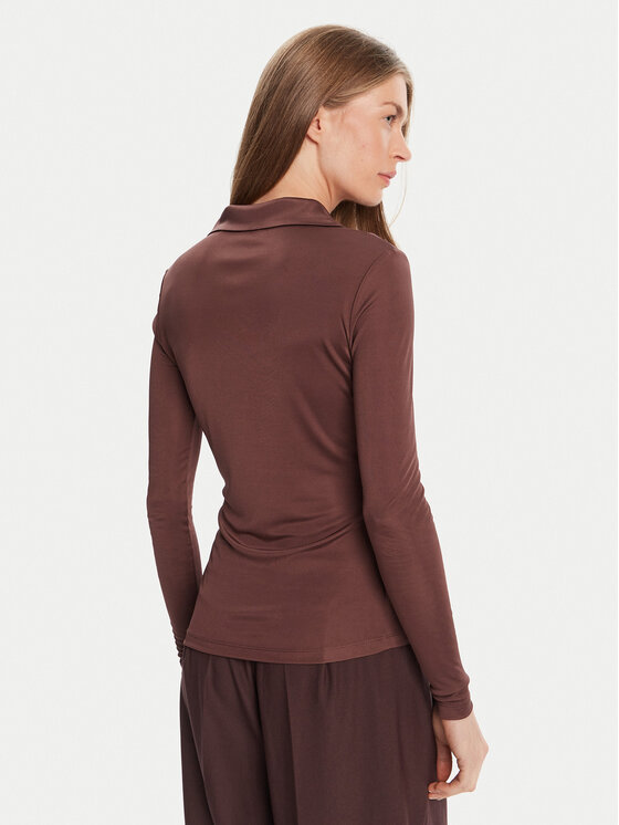 HUGO HUGO Блуза Darosevil 50543100 Кафяв Regular Fit